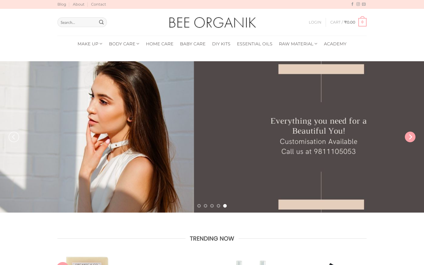 Bee Organik beauty products